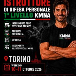 Corso di Formazione Istruttori 1° Livello Torino 10-11 Ottobre 2026