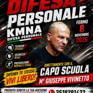 Biglietto Seminario Di Difesa Personale KMNA Fermo 8 Novembre 2026