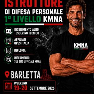 Corso di Formazione Istruttori 1° Livello Barletta 19-20 Settembre 2026